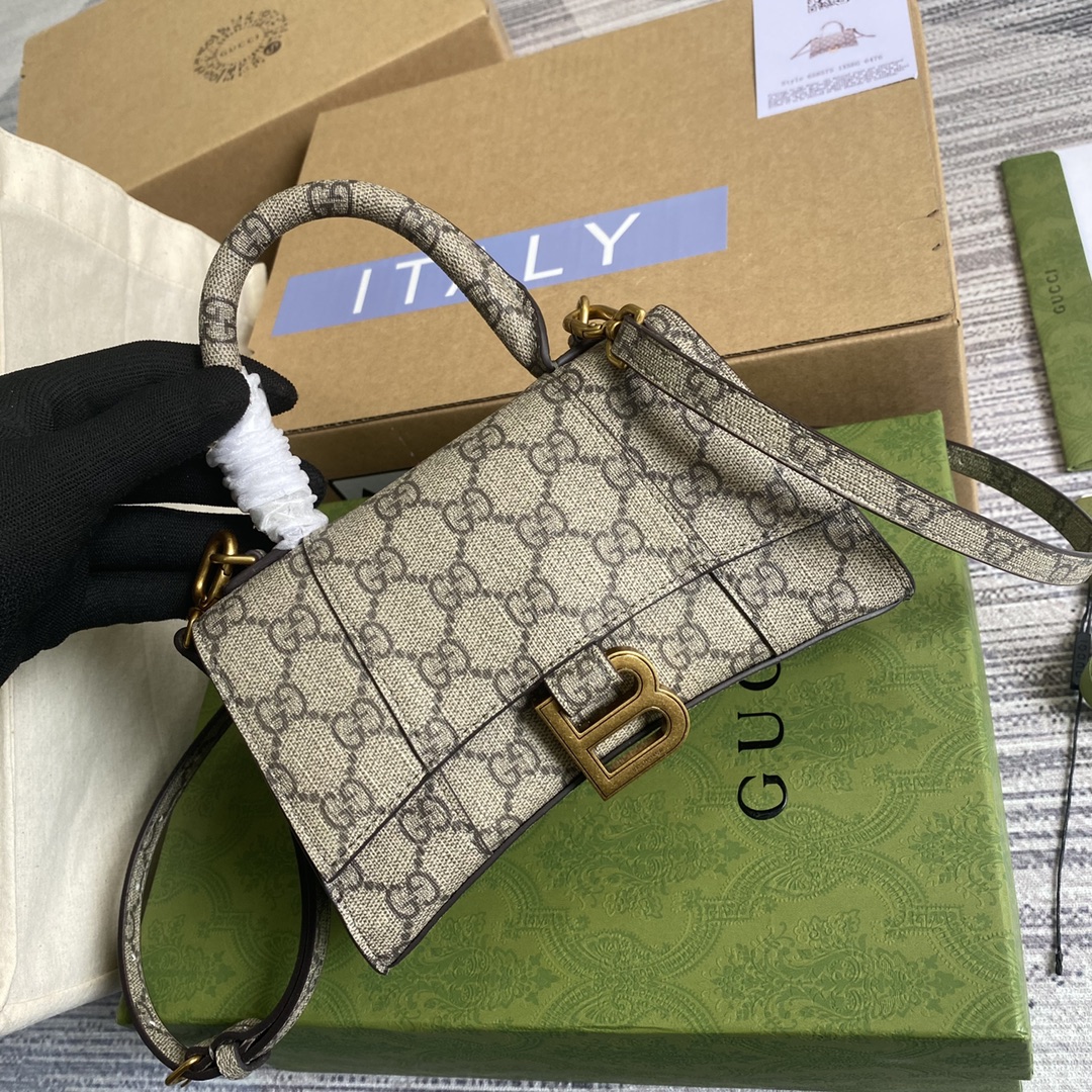 HOURGLASS XS TOP HANDLE BAG, Balenciaga X Gucci Bag