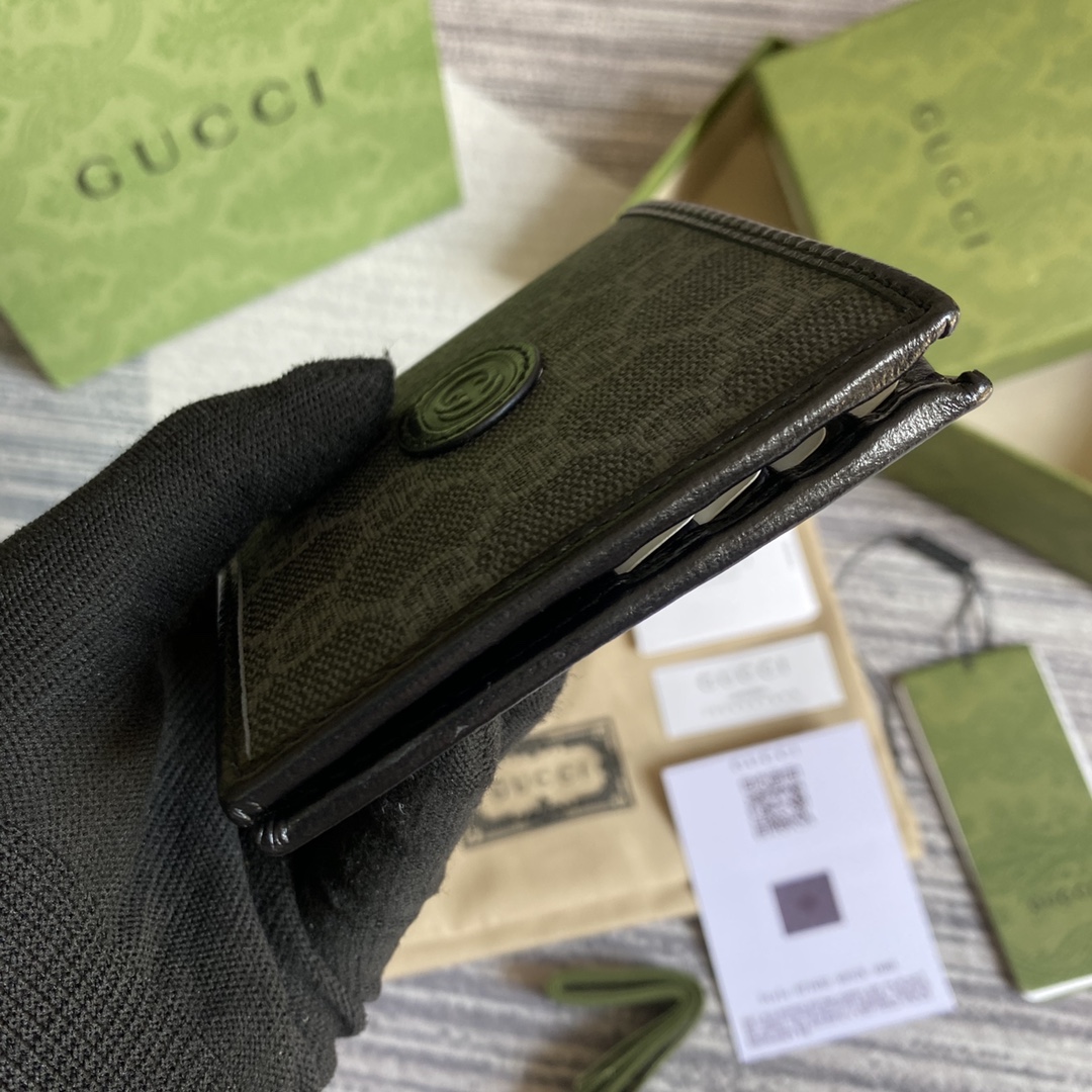 671652 Wallet with Interlocking G, Gucci