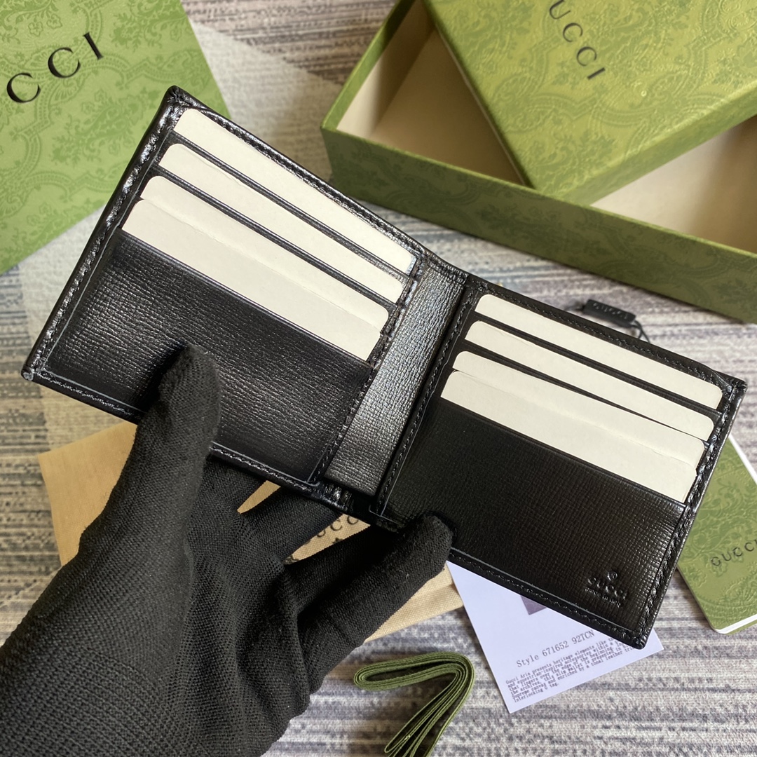 671652 Wallet with Interlocking G, Gucci