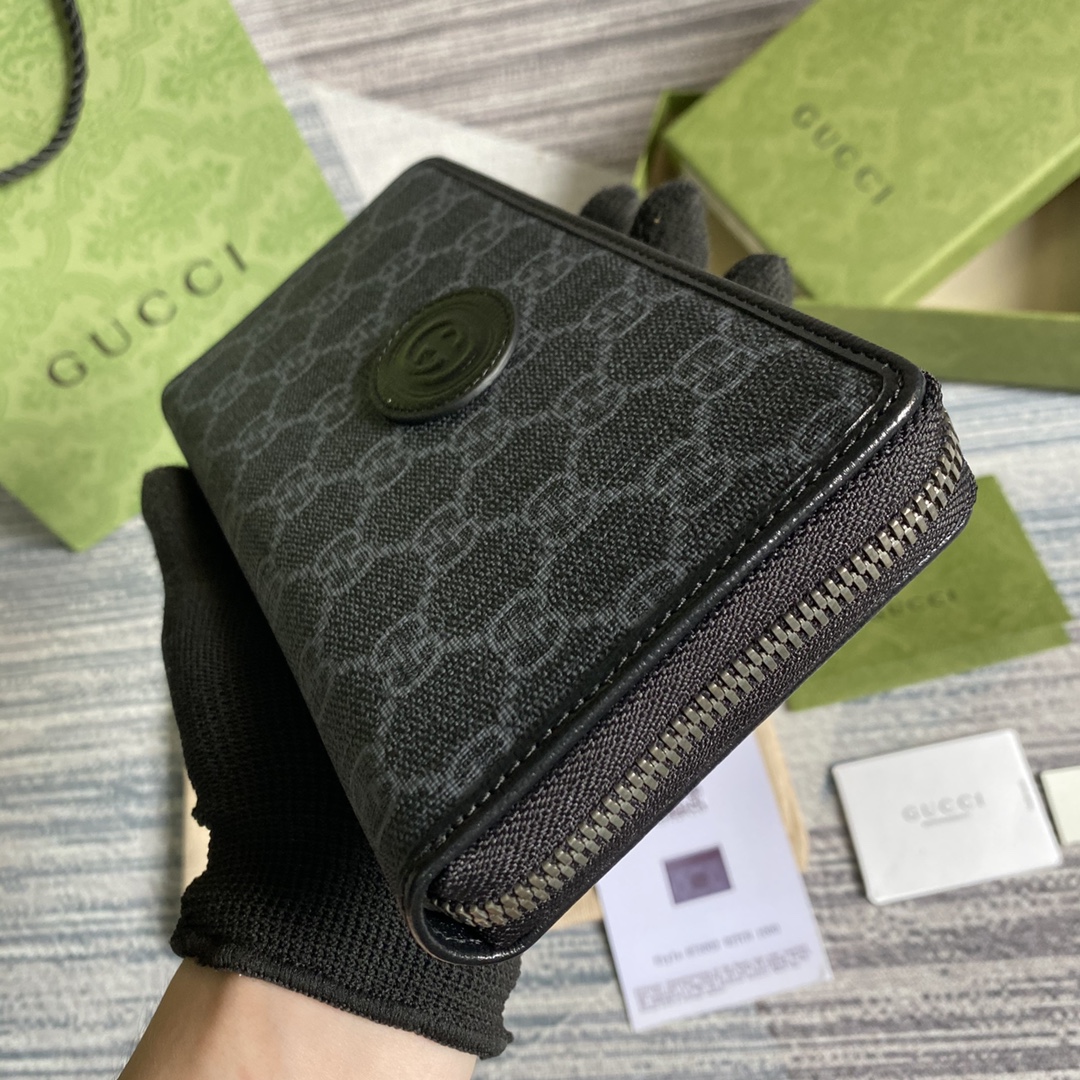 673003 Zip around wallet with Interlocking G, Gucci