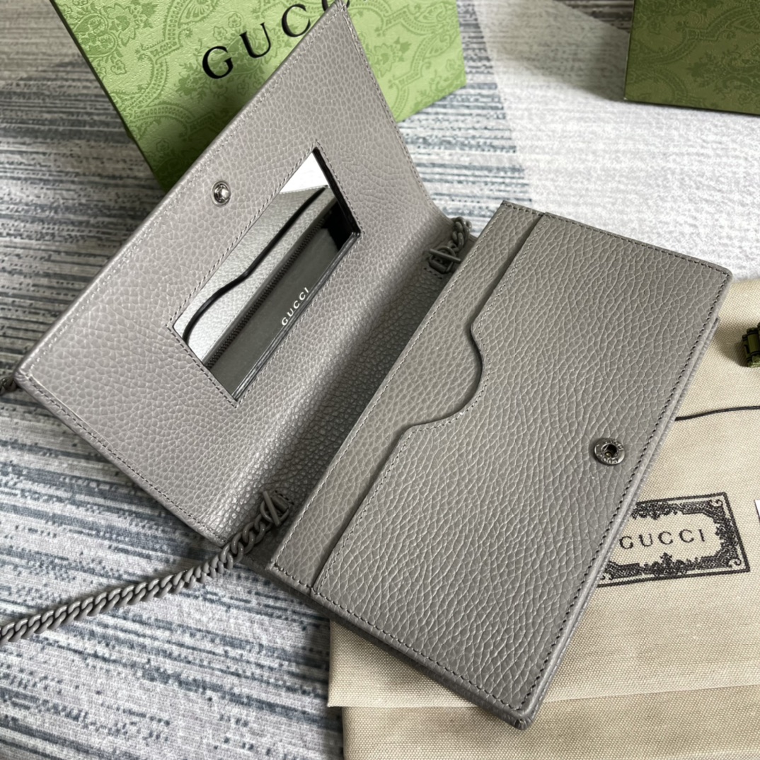 497985  GG Marmont chain wallet, Gucci Chain Wallets for Women
