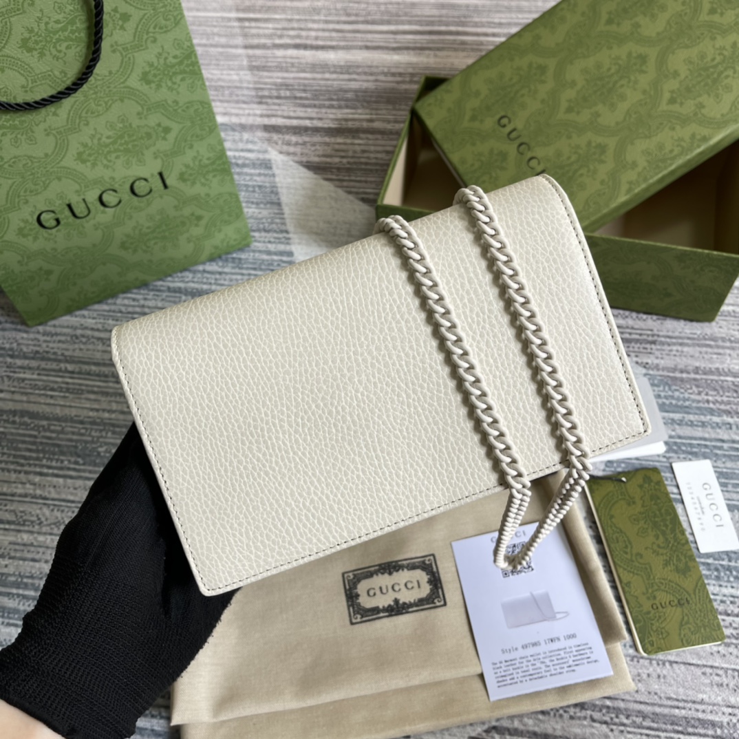 497985  GG Marmont chain wallet, Gucci Chain Wallets for Women