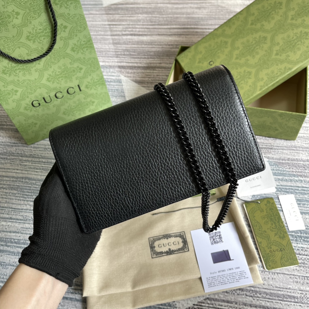 497985  GG Marmont chain wallet, Gucci Chain Wallets for Women