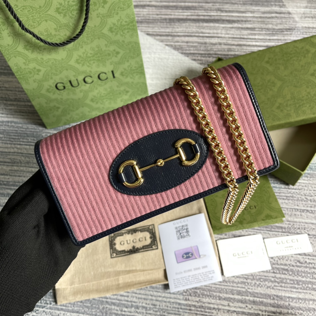 621892 Gucci Horsebit 1955 chain wallet, Gucci Chain Wallets for Women