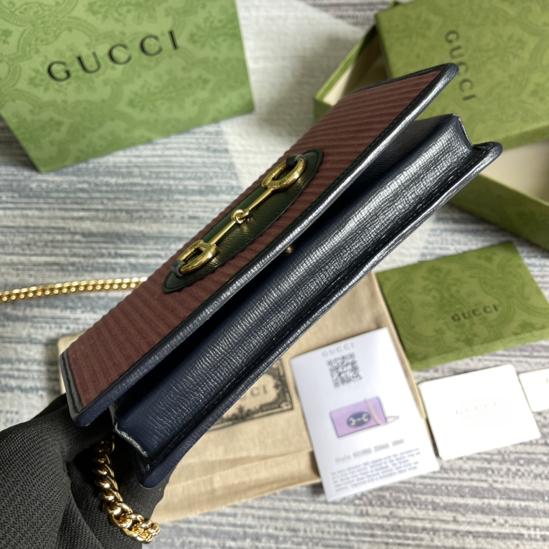 621892 Gucci Horsebit 1955 chain wallet, Gucci Chain Wallets for Women