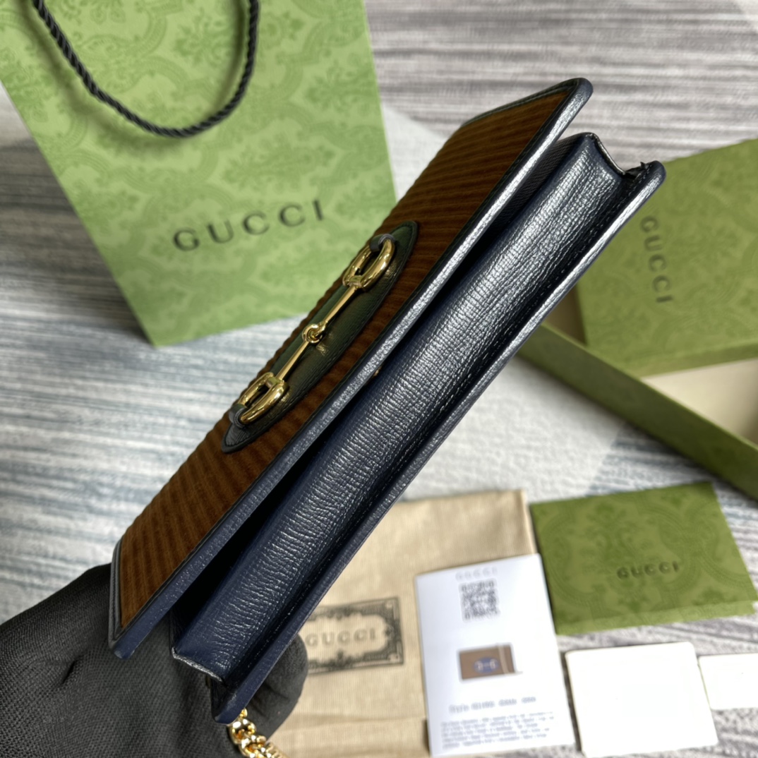 621892 Gucci Horsebit 1955 chain wallet, Gucci Chain Wallets for Women