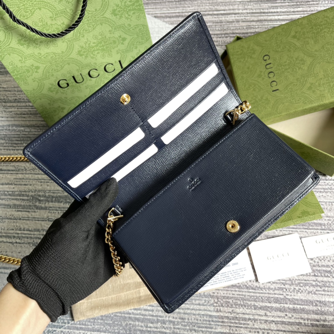 621892 Gucci Horsebit 1955 chain wallet, Gucci Chain Wallets for Women