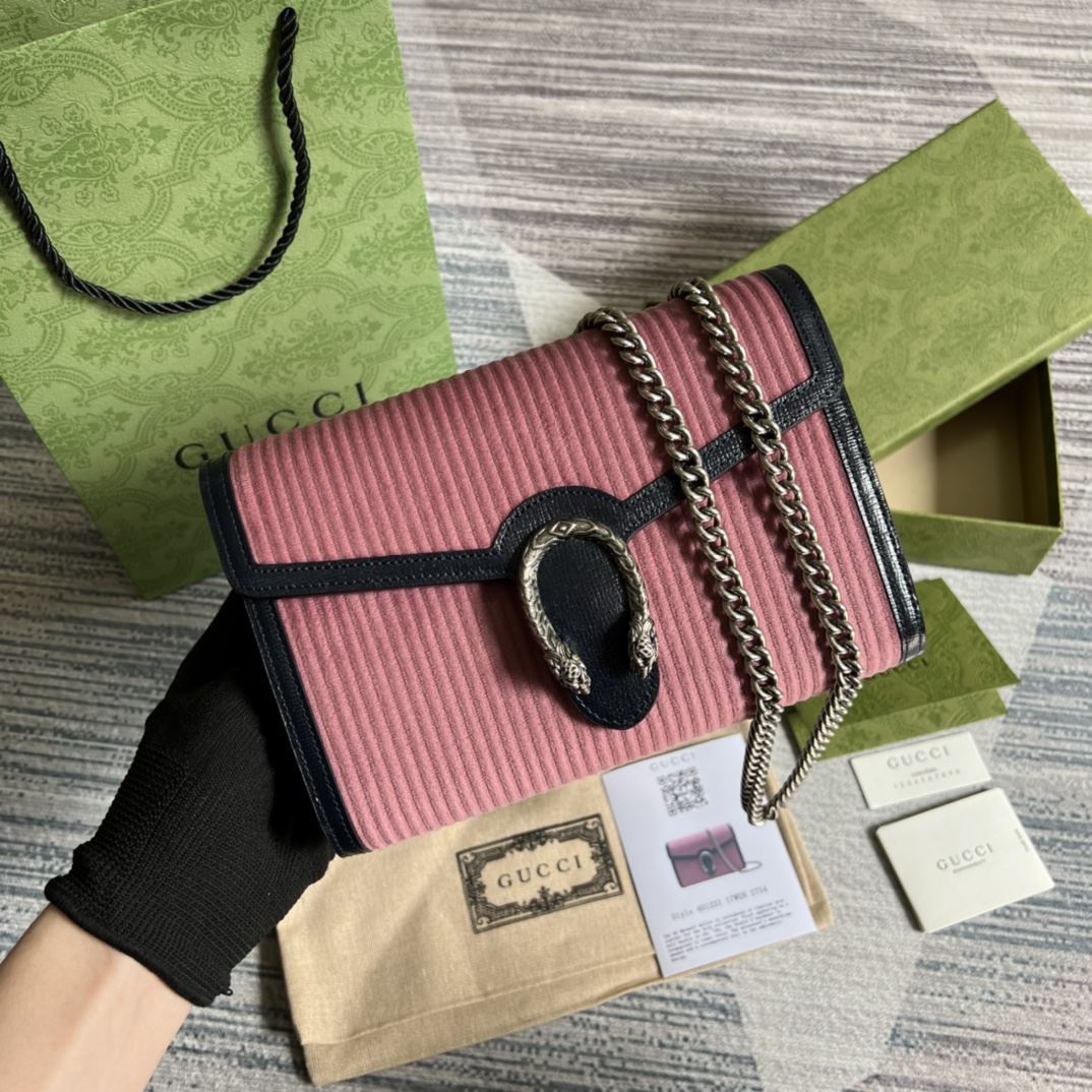 401231 Dionysus GG Supreme chain wallet, GUCCI Chain Wallets for Women