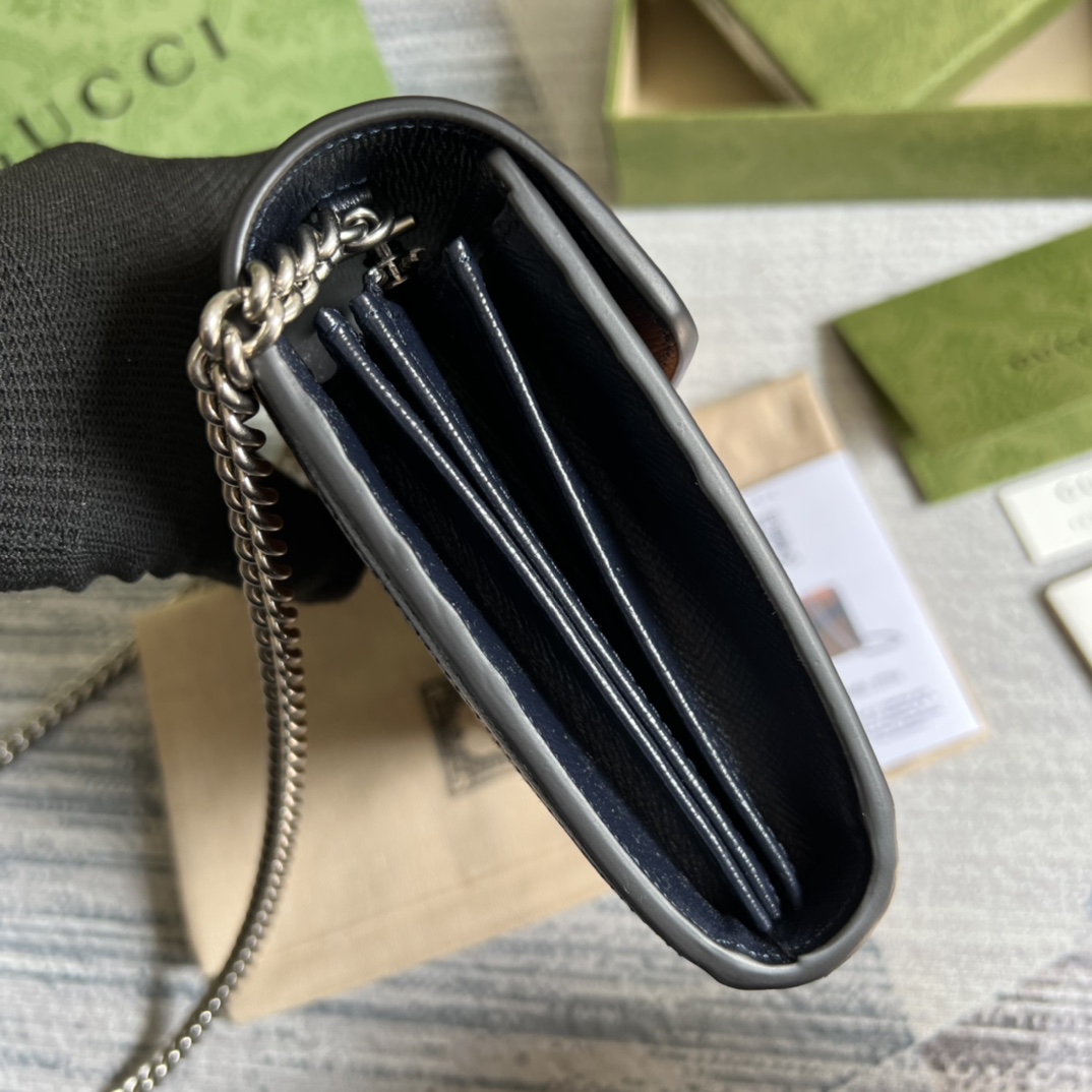 401231 Dionysus GG Supreme chain wallet, GUCCI Chain Wallets for Women