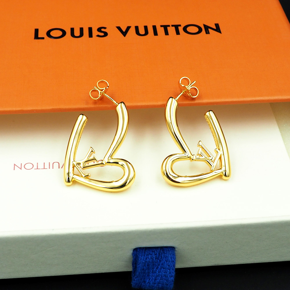 Earrings, Louis Vuitton LV