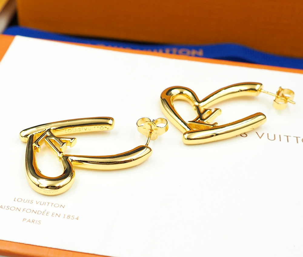Earrings, Louis Vuitton LV