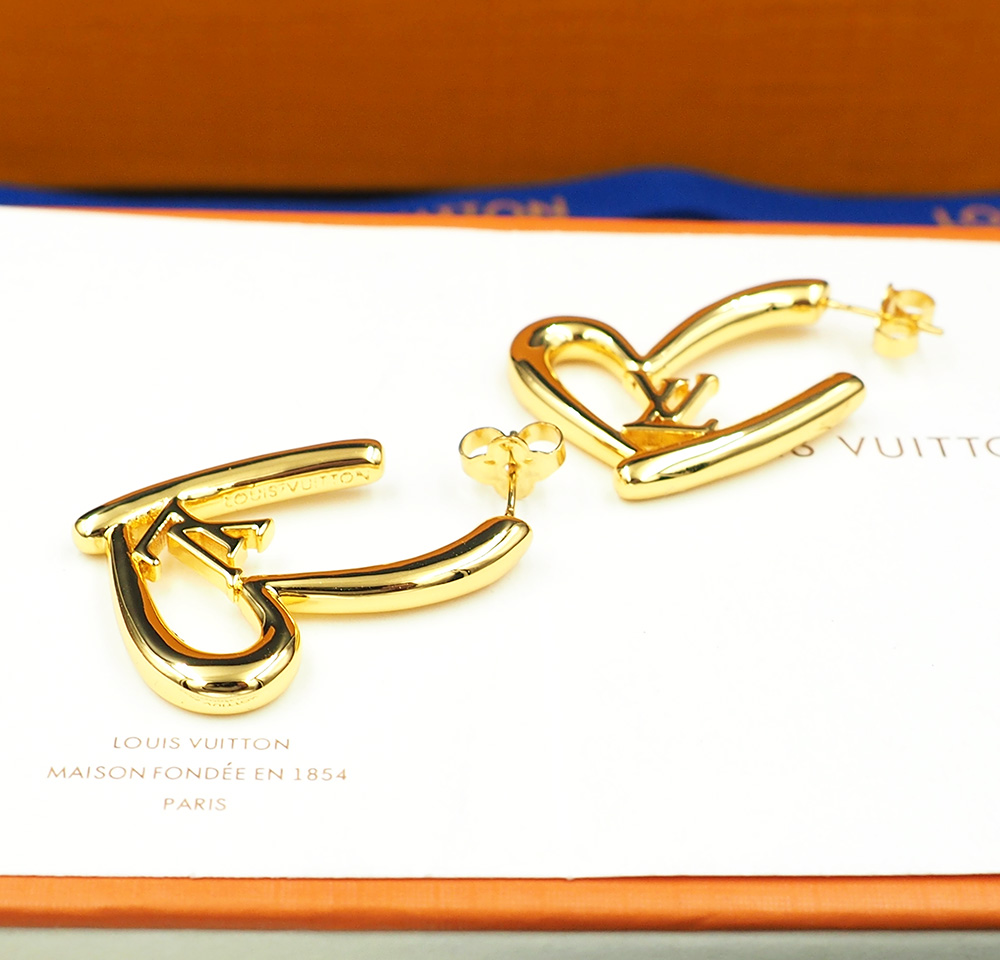 Earrings, Louis Vuitton LV