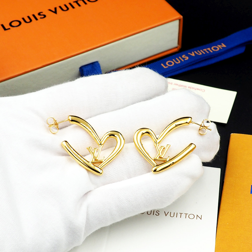 Earrings, Louis Vuitton LV