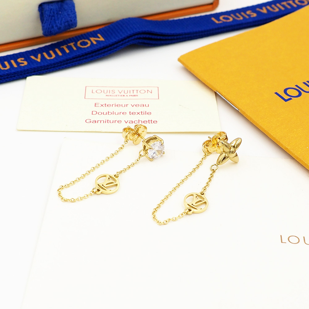 Earrings, Louis Vuitton LV