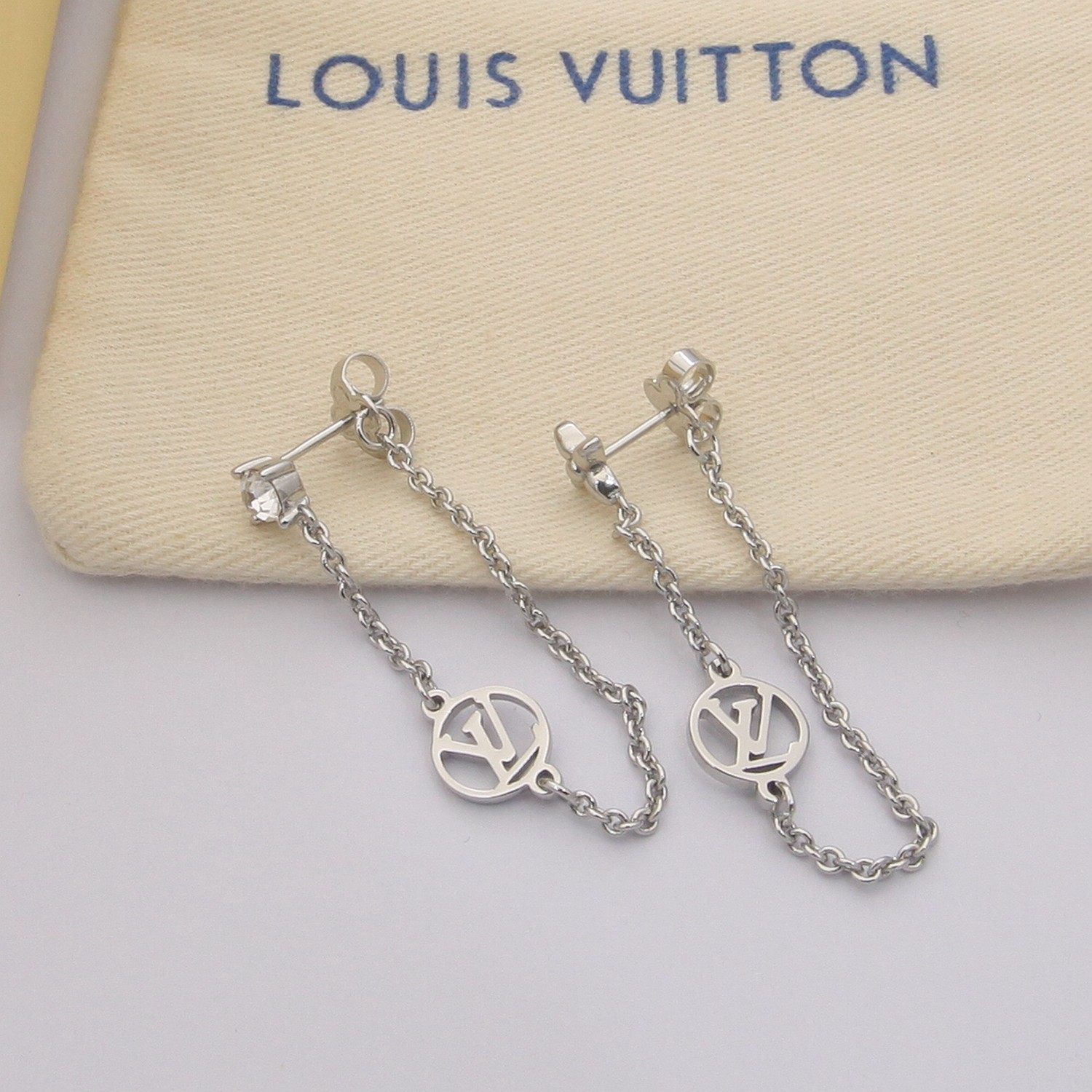 Earrings, Louis Vuitton LV