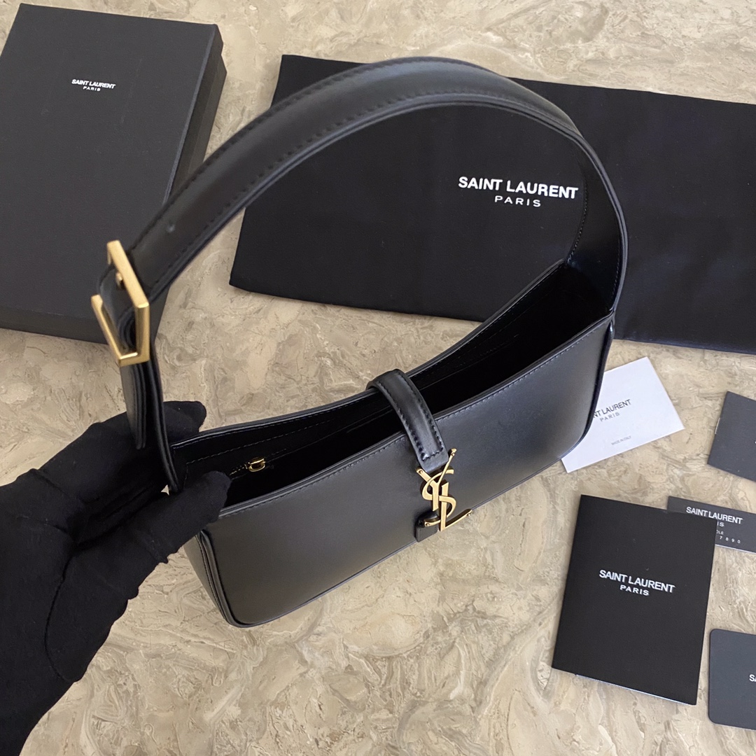 657228 LE 5 À 7 HOBO BAG IN VEGETABLE-TANNED LEATHER, YSL Saint Laurent