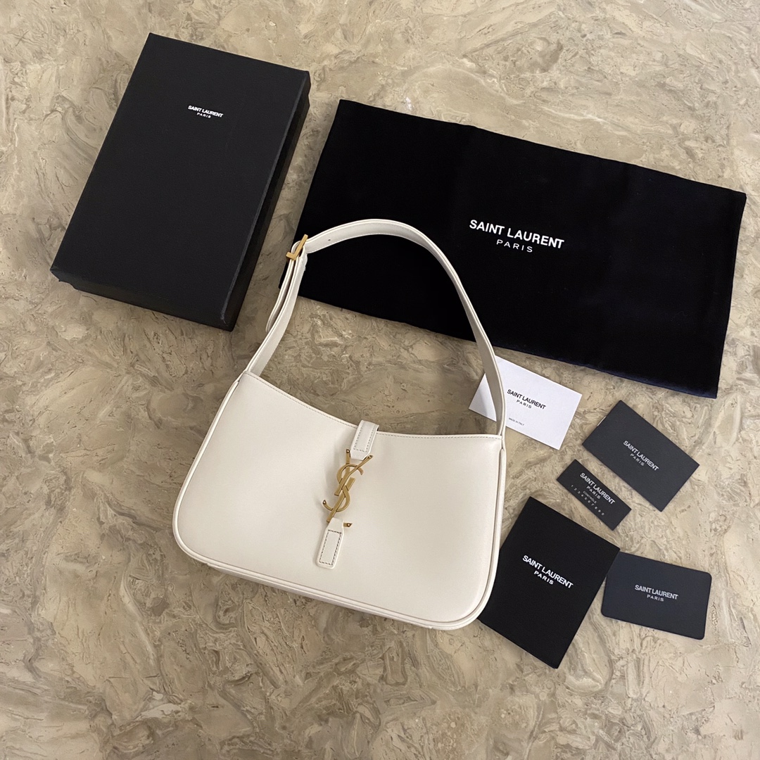 657228 LE 5 À 7 HOBO BAG IN VEGETABLE-TANNED LEATHER, YSL Saint Laurent