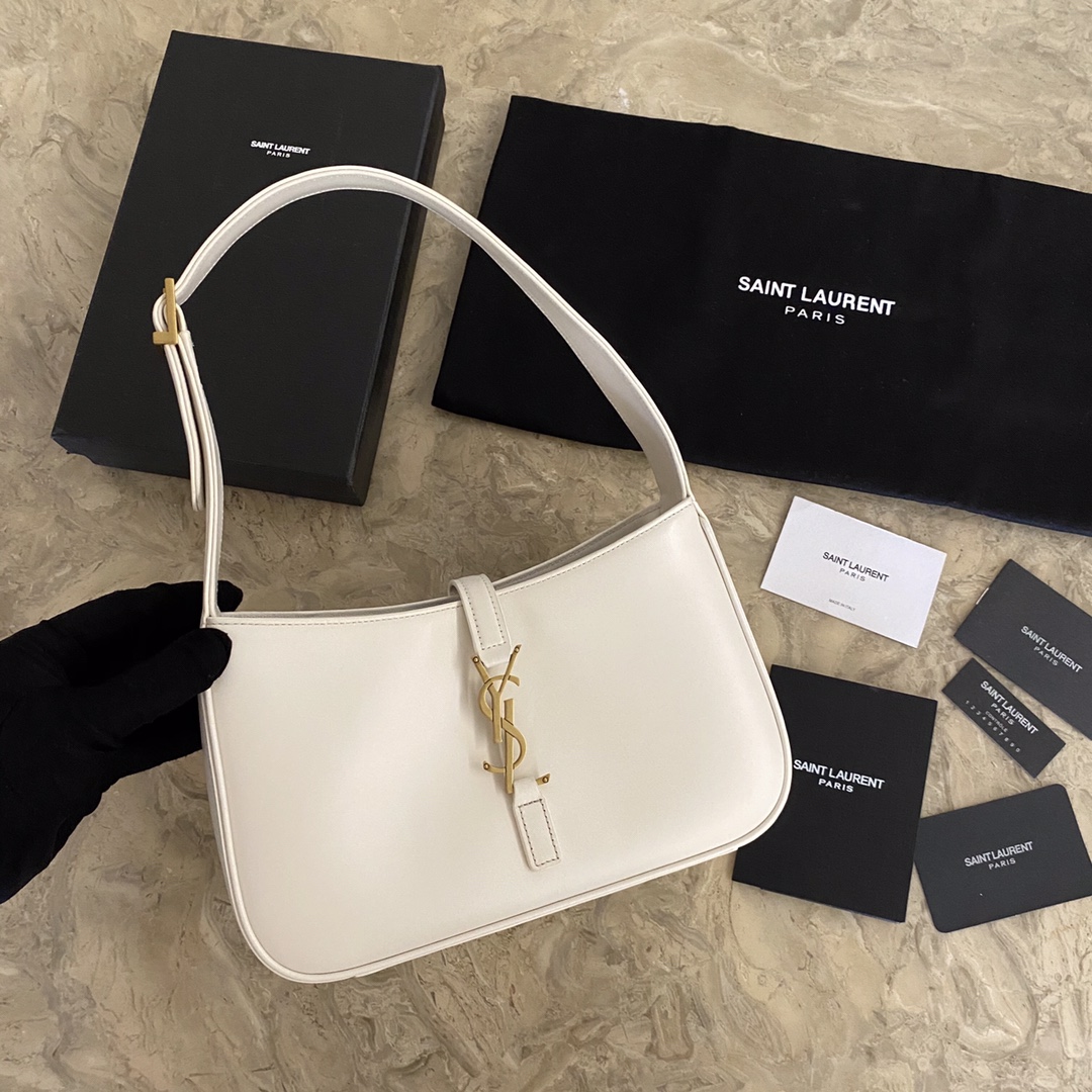 657228 LE 5 À 7 HOBO BAG IN VEGETABLE-TANNED LEATHER, YSL Saint Laurent