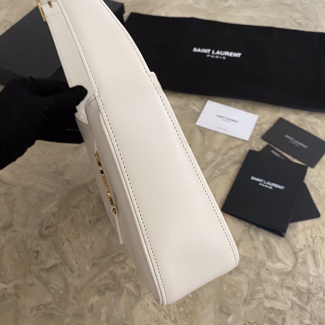657228 LE 5 À 7 HOBO BAG IN VEGETABLE-TANNED LEATHER, YSL Saint Laurent