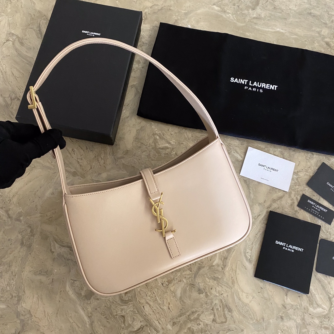657228 LE 5 À 7 HOBO BAG IN VEGETABLE-TANNED LEATHER, YSL Saint Laurent