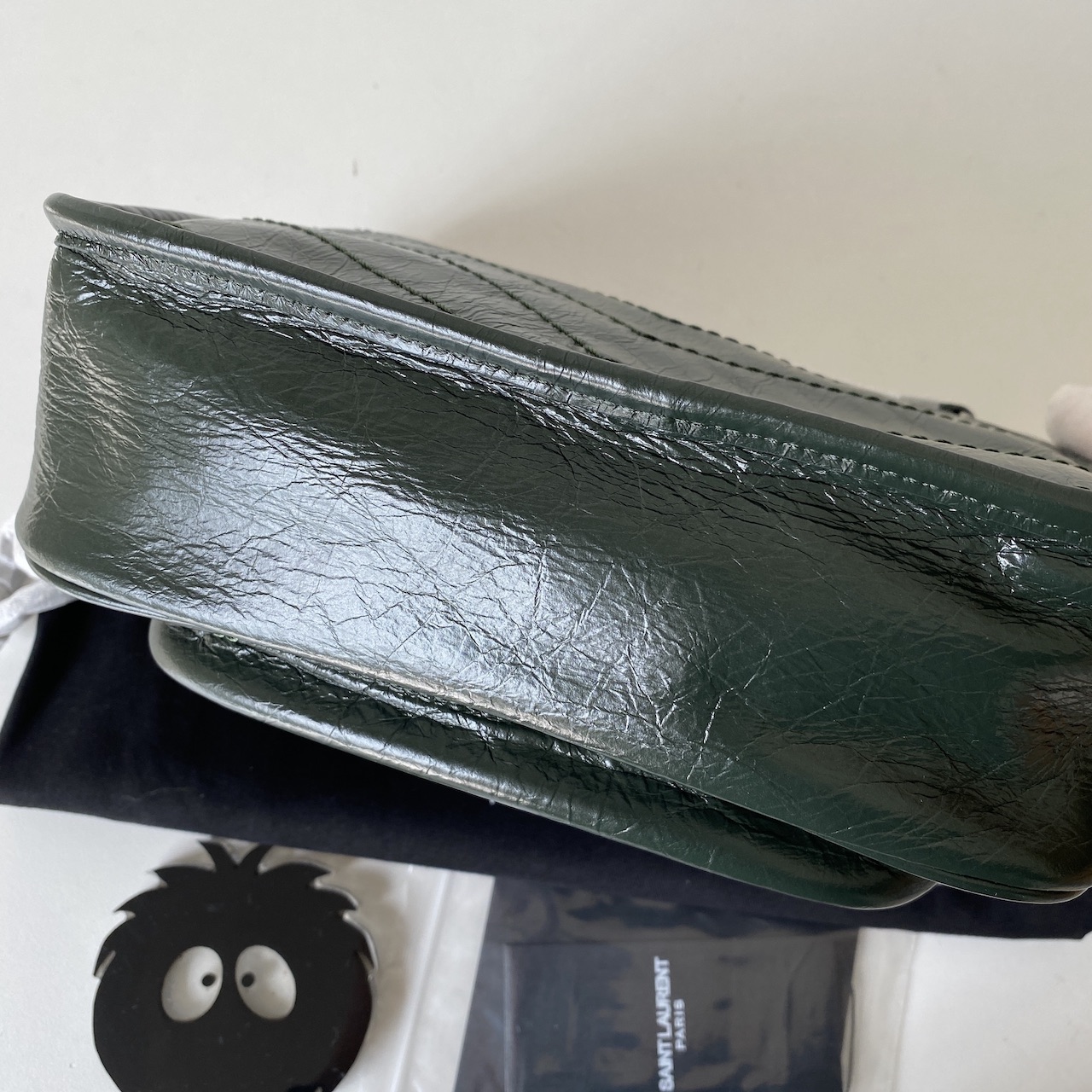 533037 NIKI BABY IN VINTAGE LEATHER, YSL Saint Laurent