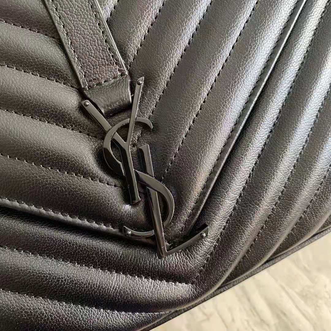 487212 CLASSIC LARGE COLLÈGE BAG  MATELASSÉ LEATHER, YSL Saint Laurent