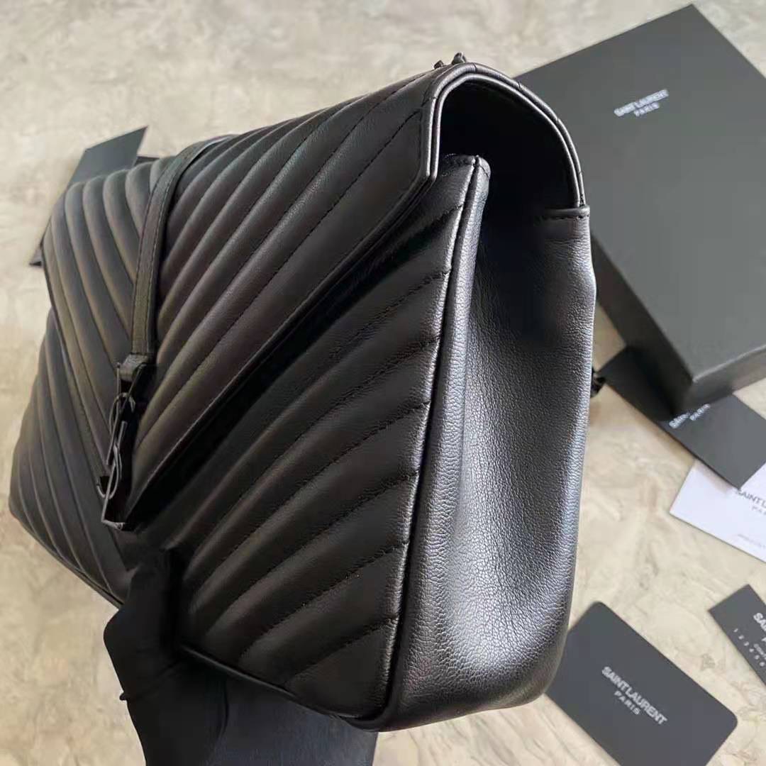 487212 CLASSIC LARGE COLLÈGE BAG  MATELASSÉ LEATHER, YSL Saint Laurent