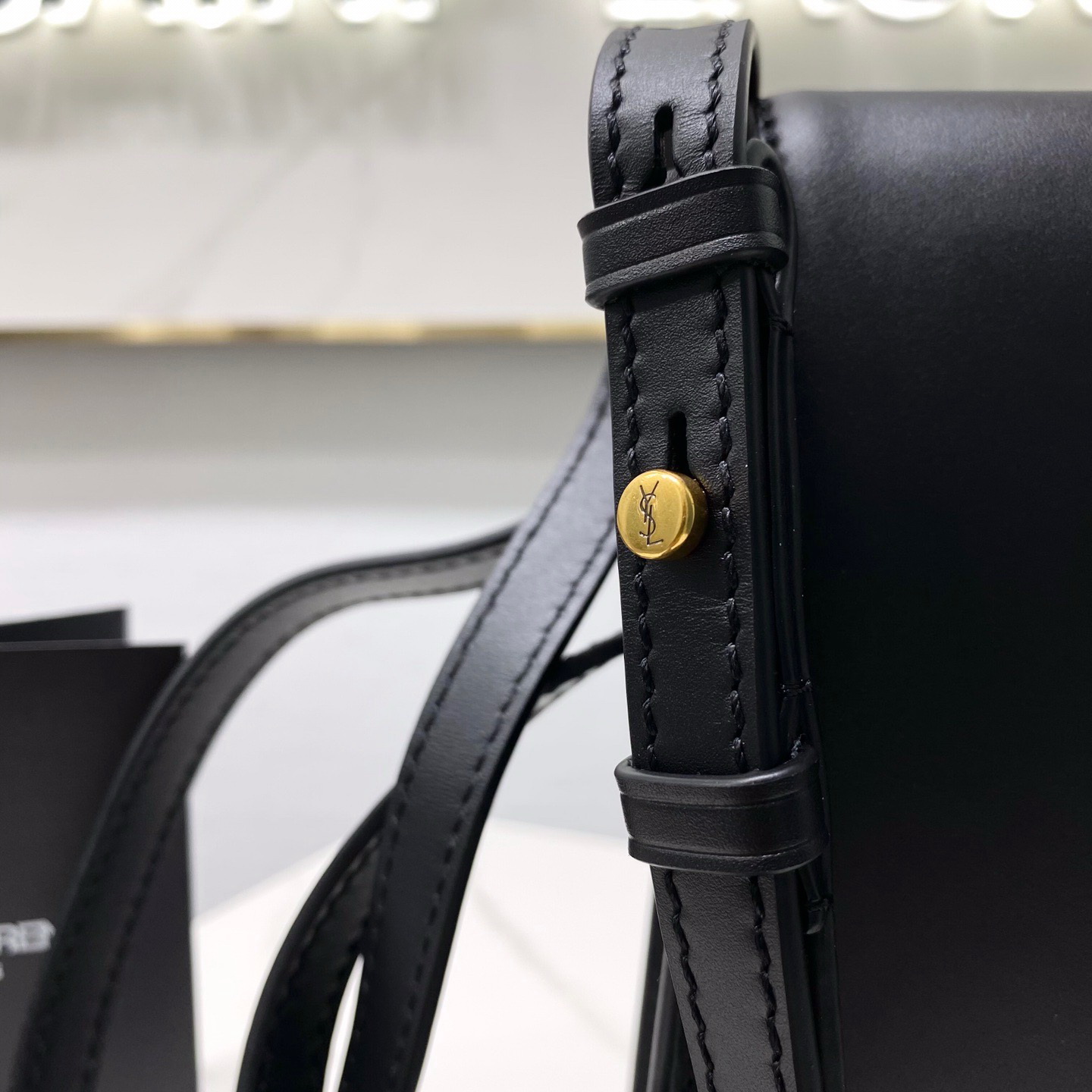 668809 KAIA NORTH/SOUTH SATCHEL IN VEGETABLE-TANNED LEATHER, YSL Saint Laurent