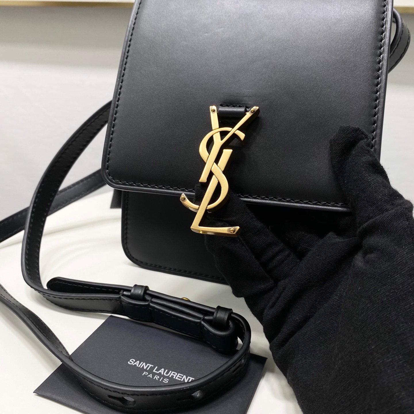 668809 KAIA NORTH/SOUTH SATCHEL IN VEGETABLE-TANNED LEATHER, YSL Saint Laurent