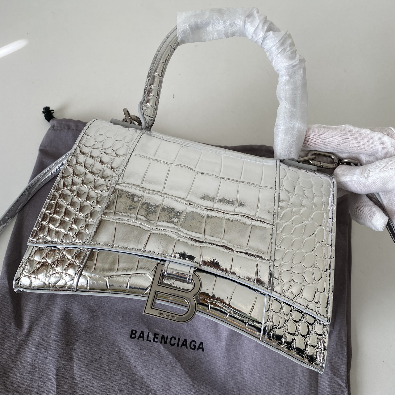HOURGLASS SMALL TOP HANDLE BAG, Balenciaga Bag