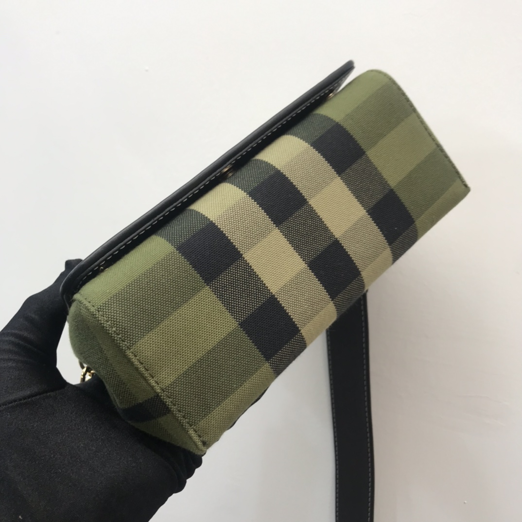 Small Horseferry Print Cotton Canvas Crossbody Bag BURBERRY BAGS