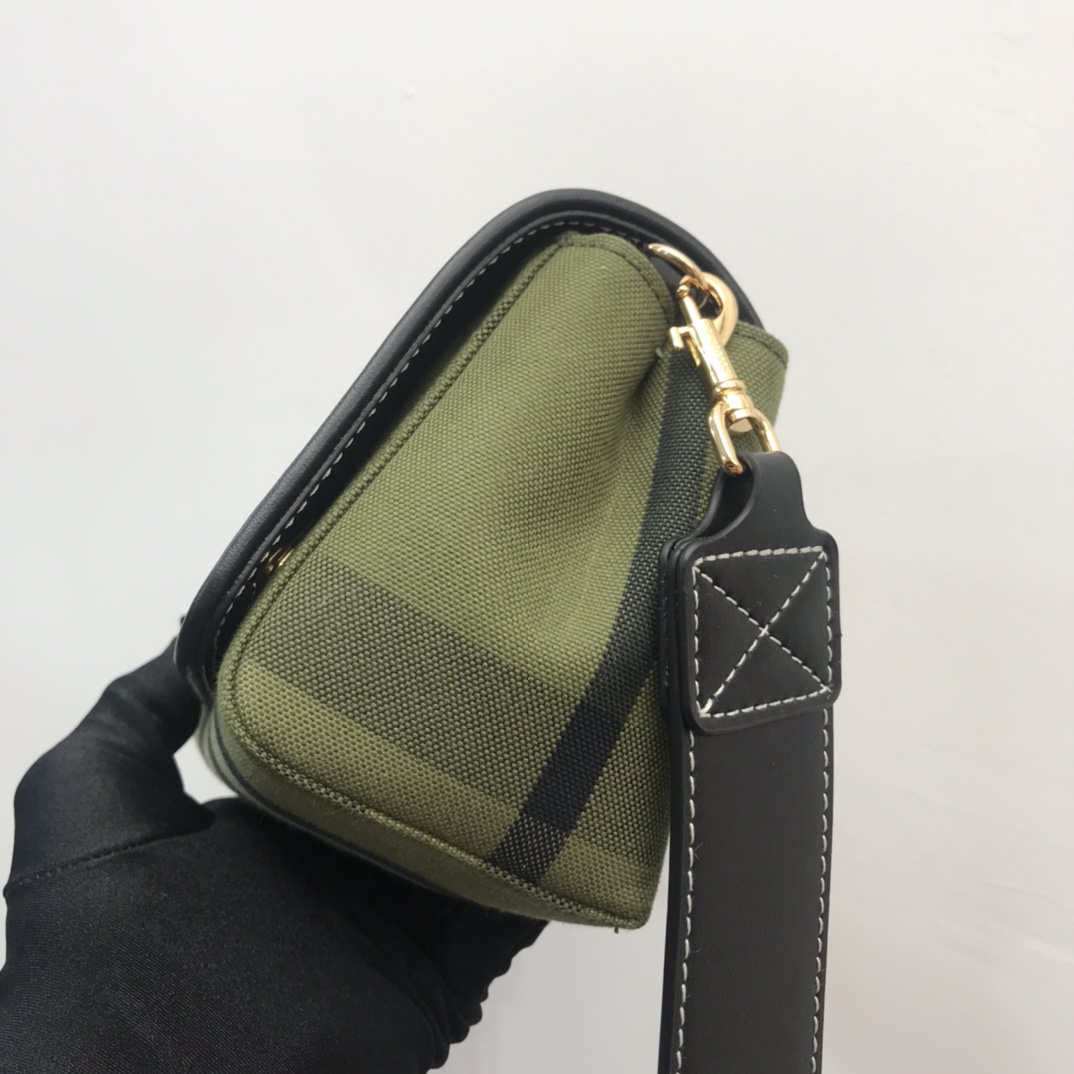 Small Horseferry Print Cotton Canvas Crossbody Bag BURBERRY BAGS