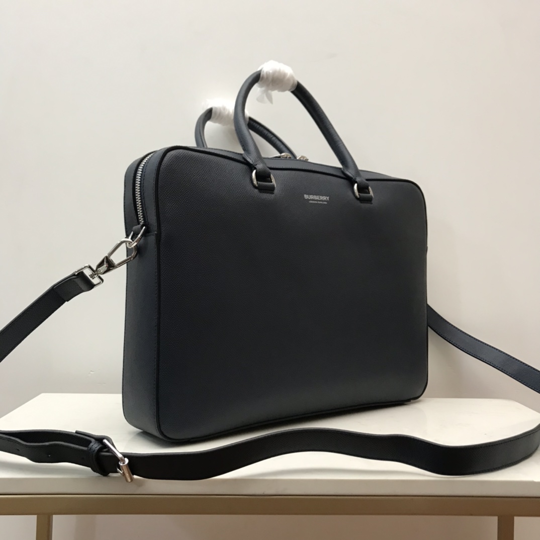 Grainy Leather Briefcase BURBERRY BAGS