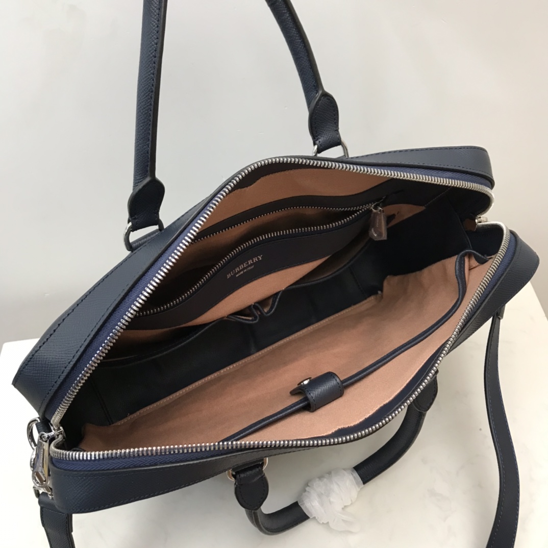 Grainy Leather Briefcase BURBERRY BAGS