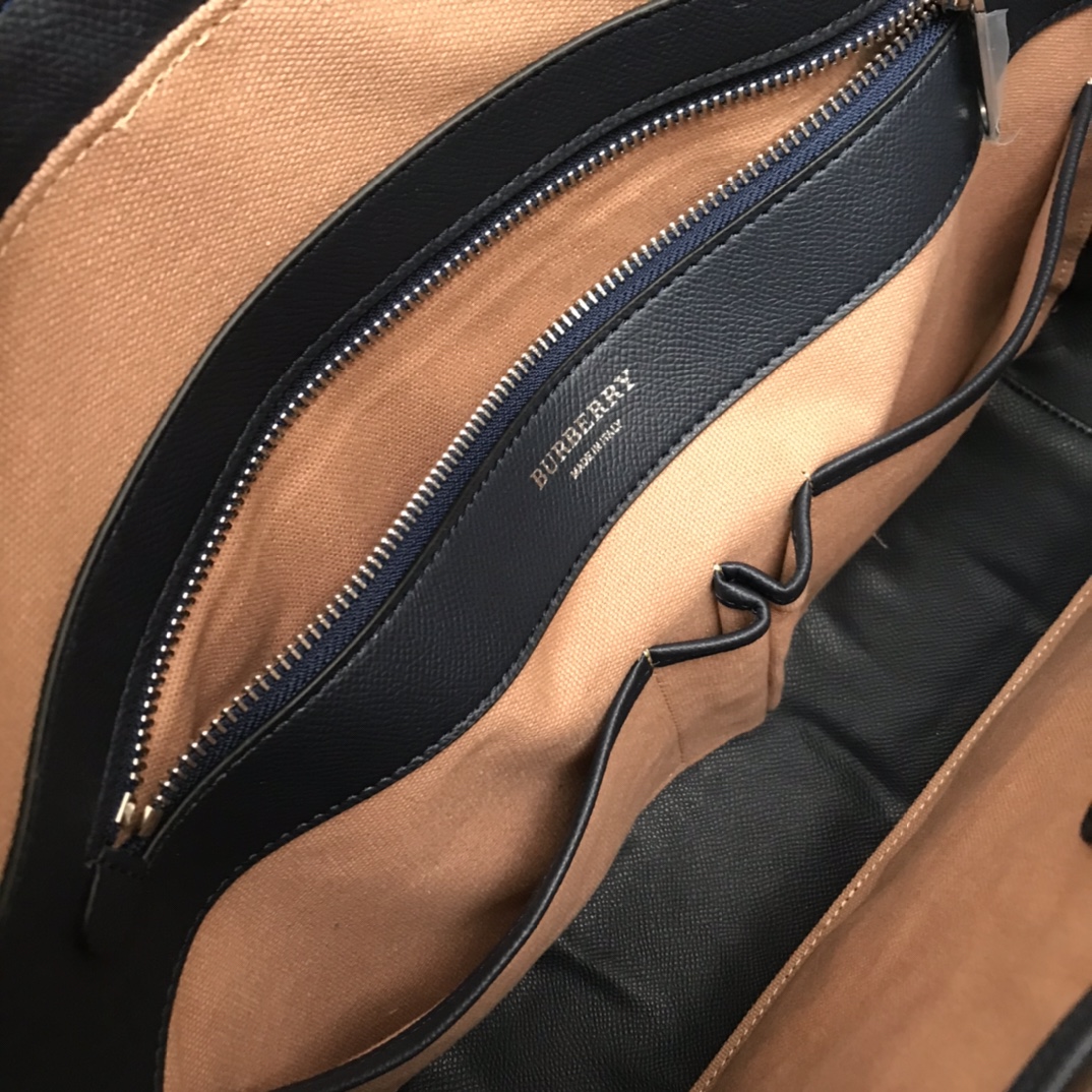 Grainy Leather Briefcase BURBERRY BAGS