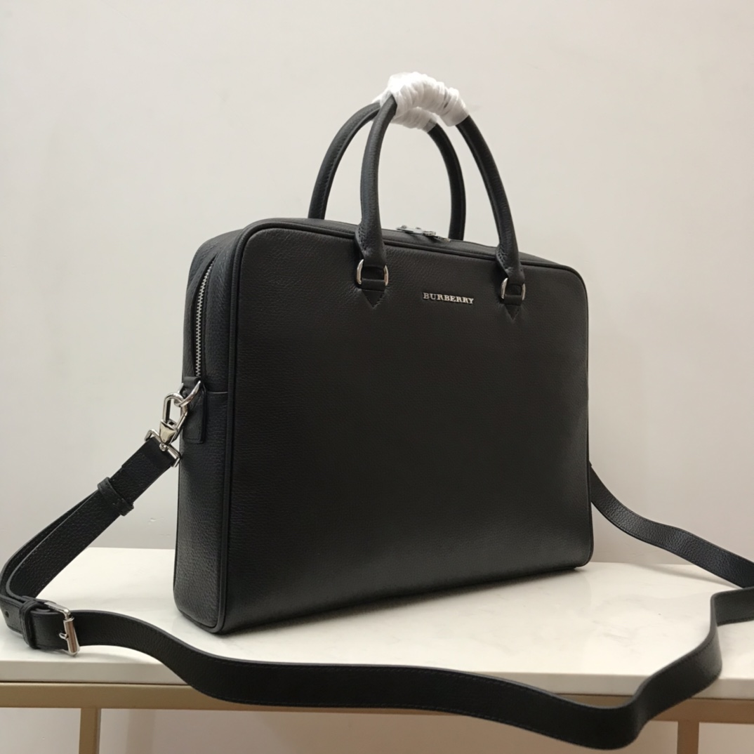 Grainy Leather Briefcase BURBERRY BAGS