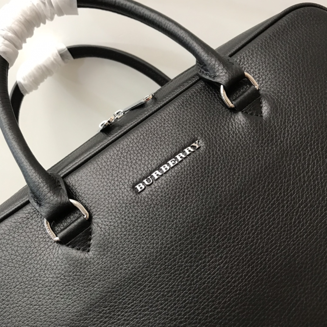 Grainy Leather Briefcase BURBERRY BAGS