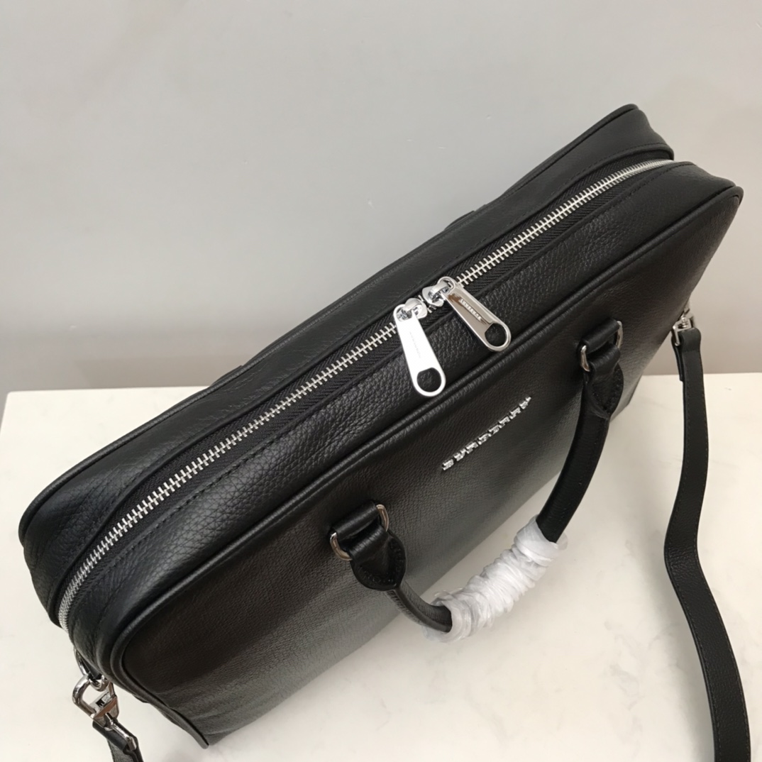 Grainy Leather Briefcase BURBERRY BAGS
