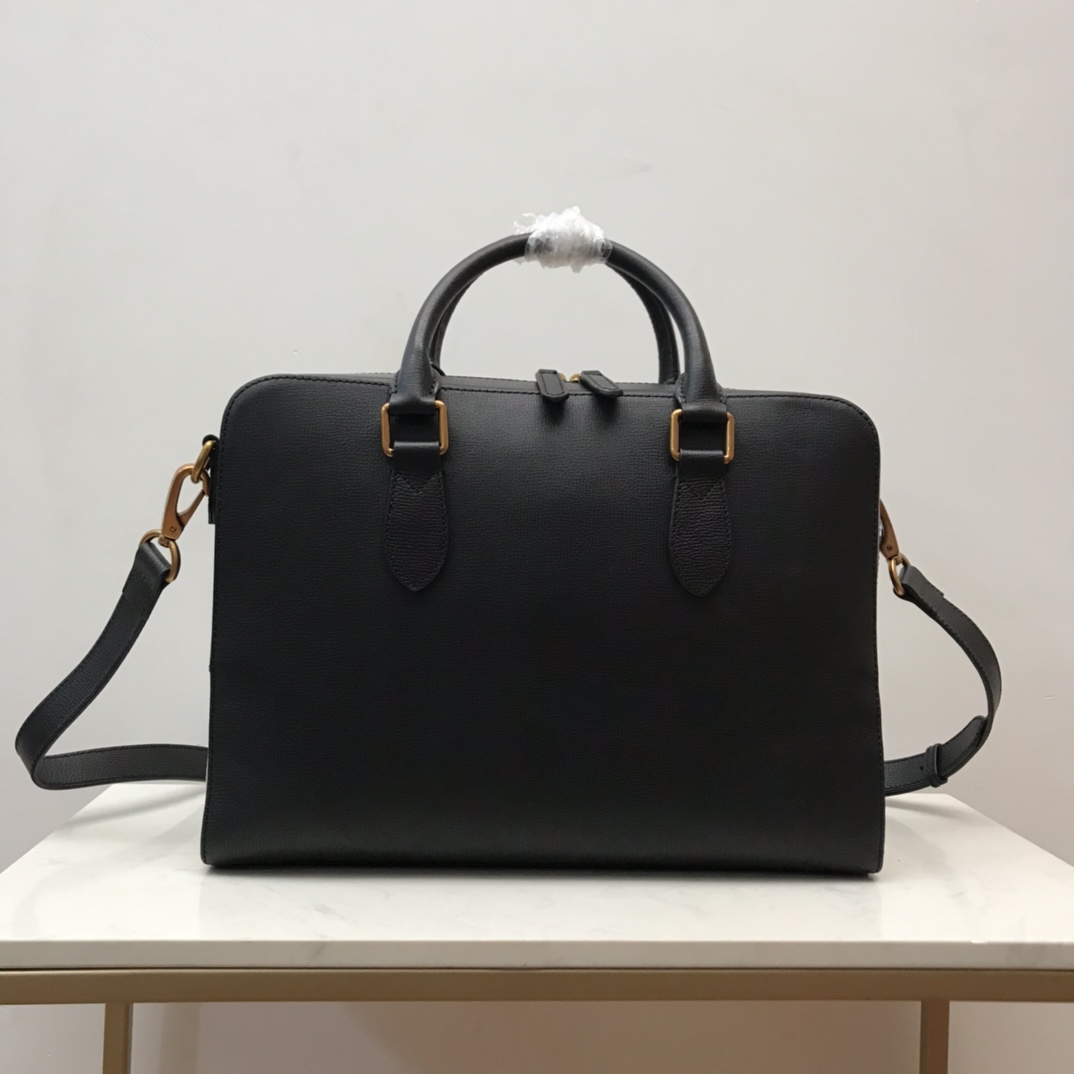 Grainy Leather Briefcase BURBERRY BAGS