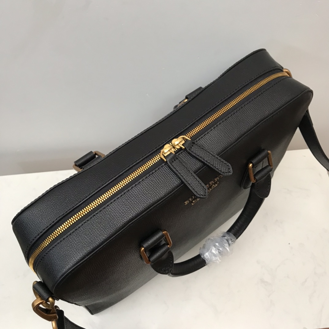 Grainy Leather Briefcase BURBERRY BAGS