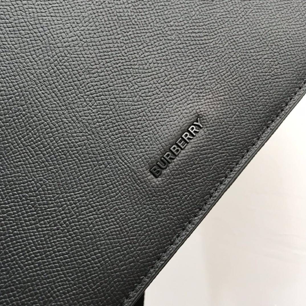 Small Grainy Leather Messenger Bag BURBERRY BAGS