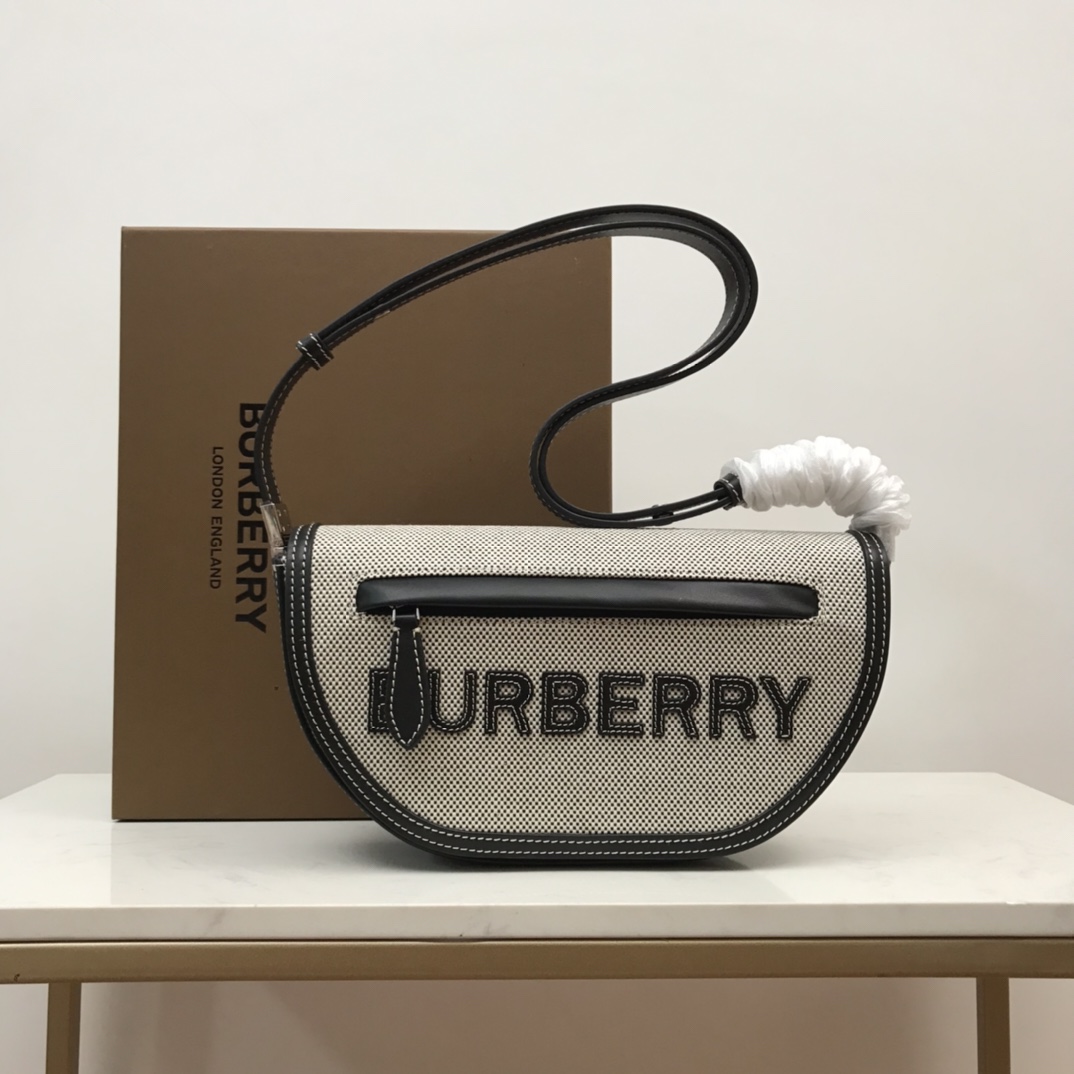 Small Cotton Olympia Bag, Burberry
