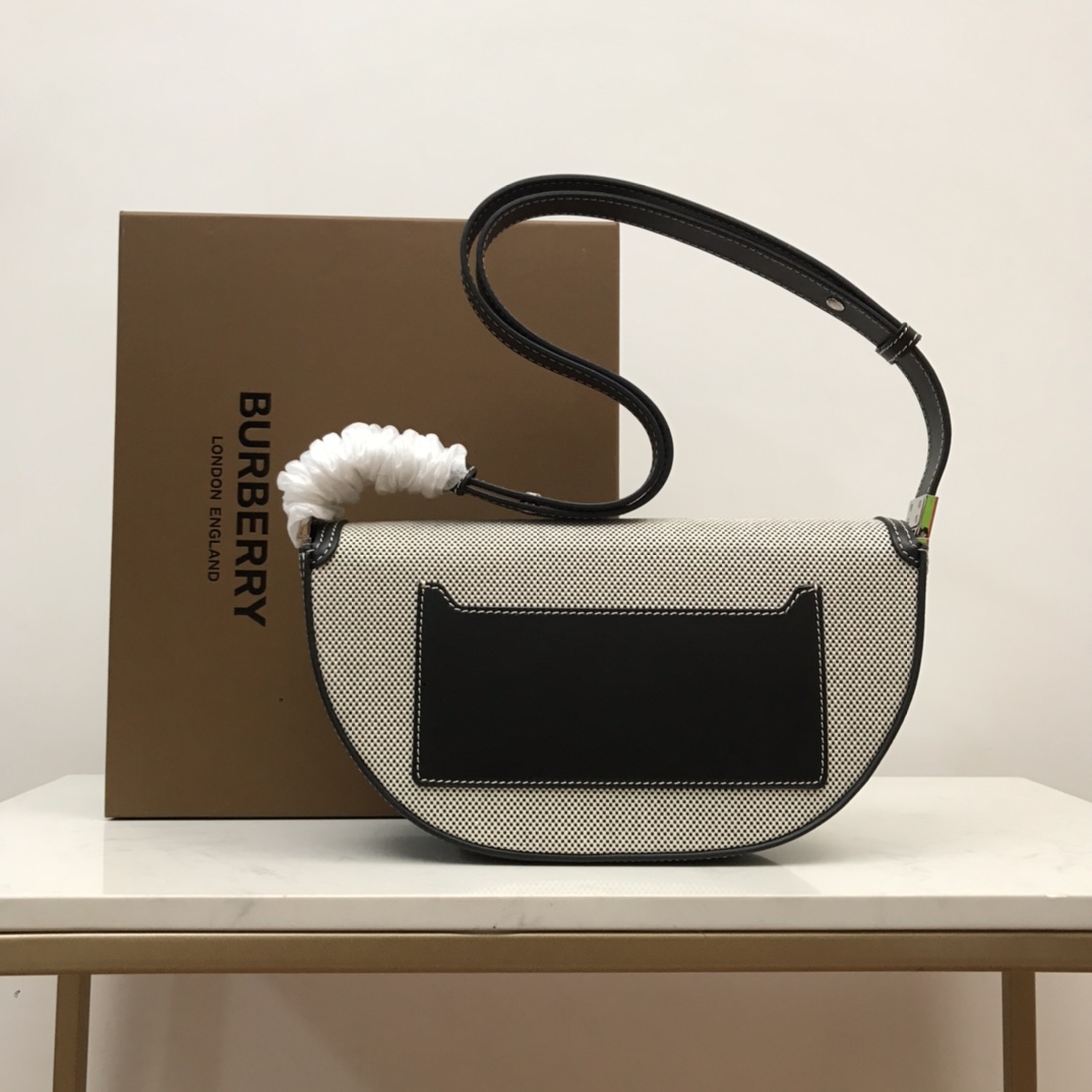 Small Cotton Olympia Bag, Burberry