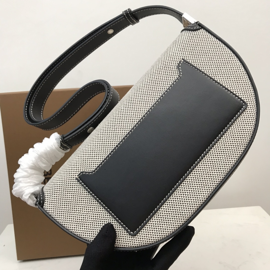 Small Cotton Olympia Bag, Burberry