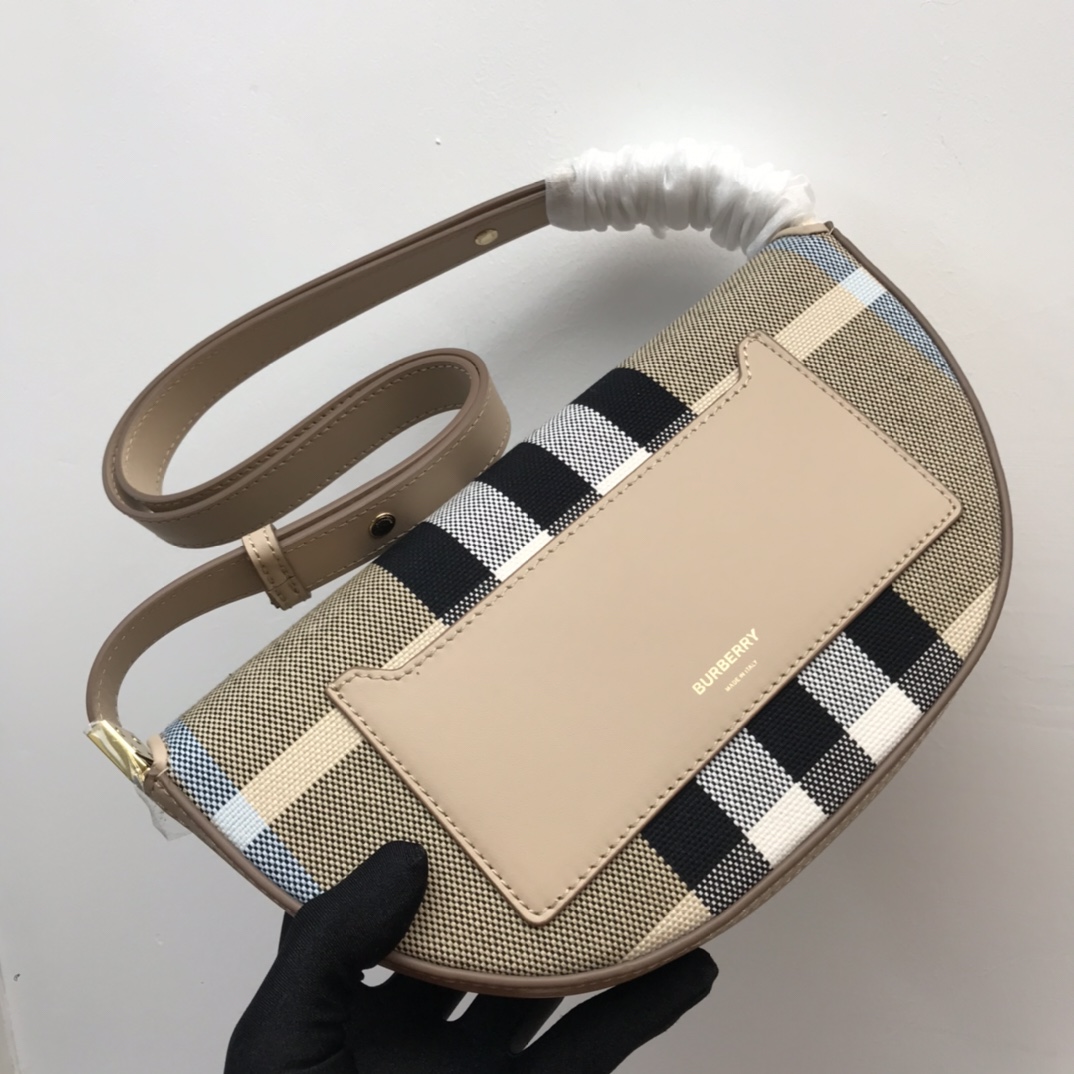Small Cotton Olympia Bag, Burberry