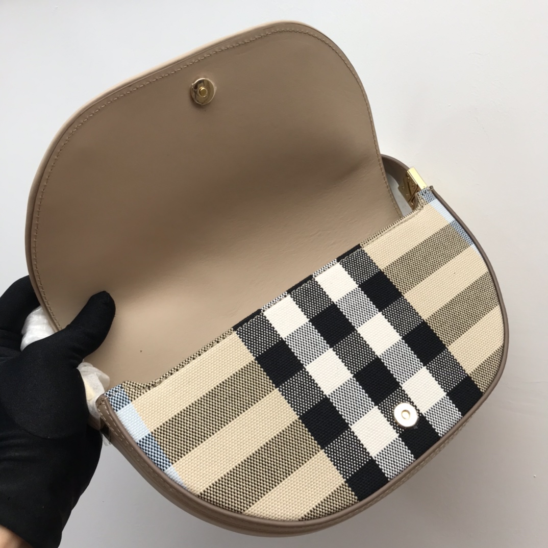 Small Cotton Olympia Bag, Burberry