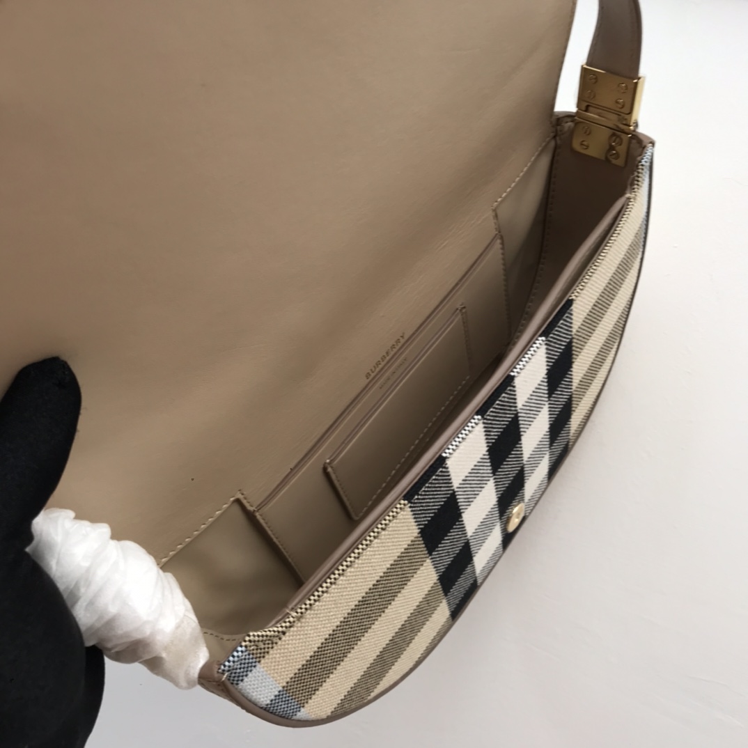 Small Cotton Olympia Bag, Burberry