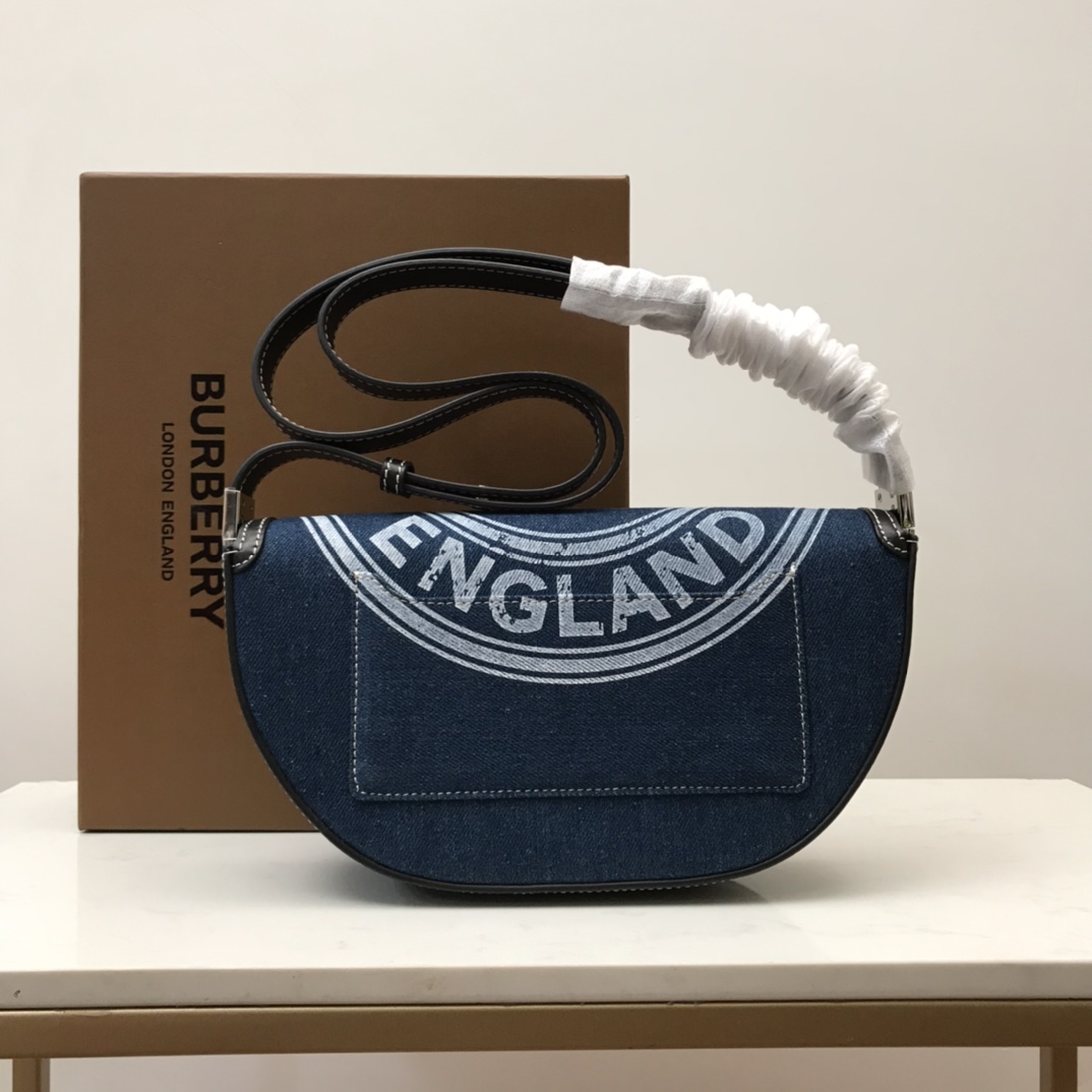 Small Cotton Olympia Bag, Burberry