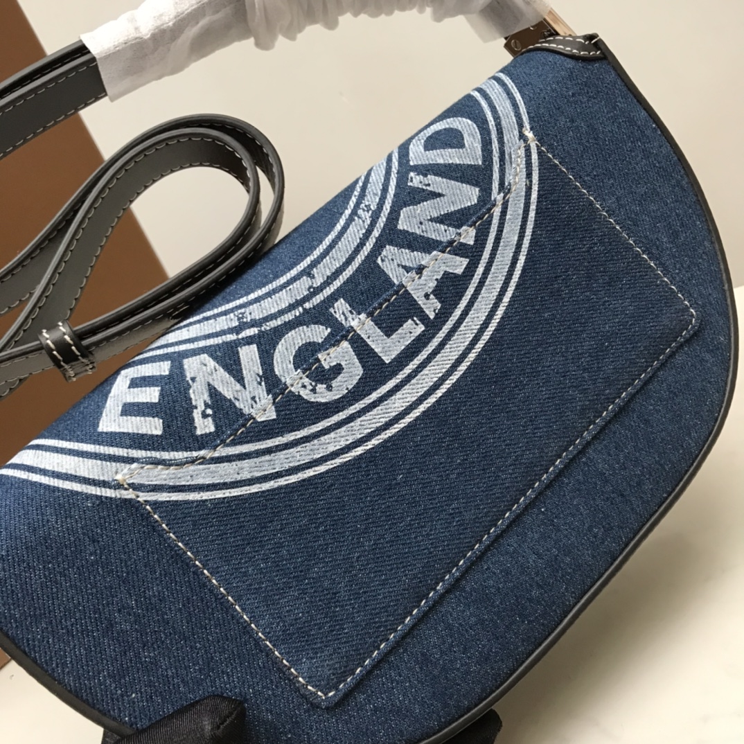 Small Cotton Olympia Bag, Burberry