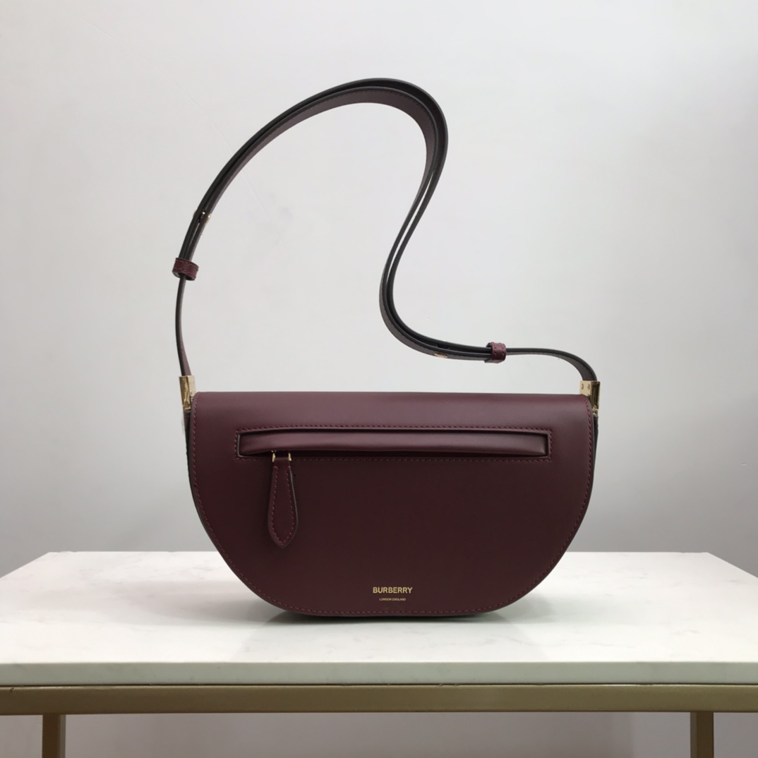 Small Leather Olympia Bag, Burberry